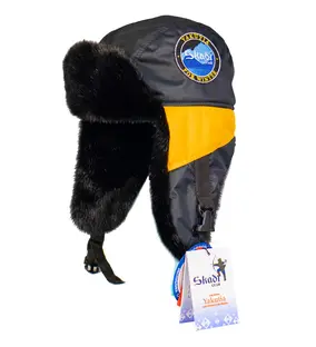 Шапка-ушанка "Yakutia"  тк.Lokker  цв.Black/Honey Норка SKADI GEAR Ушанки