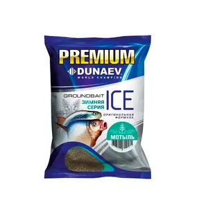Прикормка "DUNAEV iCE-PREMIUM" 0.9кг Мотыль  Прикормки и ароматизаторы