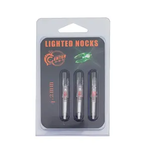 Хвостовик светящийся Centershot 4.2mm (manual) для лучных стрел красный 3шт.  Комплектующие для луков